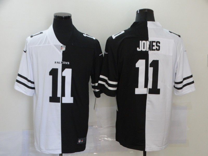 Men Atlanta Falcons 11 Jones Black white Half version 2020 Nike NFL Jerseys